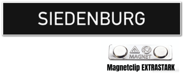 Svhwarz-Magnet-stark Bundeswehr Namensschild