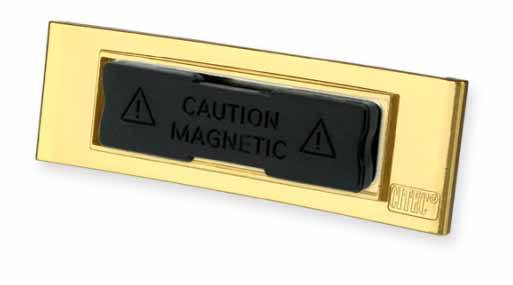 Namensschild, gewölbt, selbst beschriftbar, mit Magnet