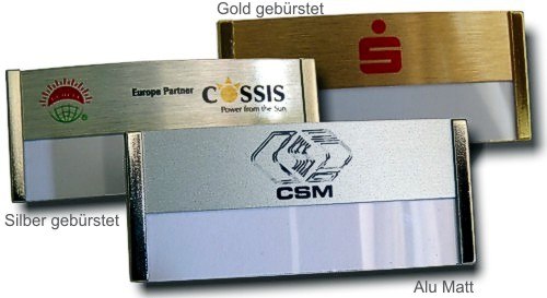 Namensschild Meridian 30 Aluxive Flex 70x30mm Namensschild Meridian 30 Aluxive Flex 70x30mm
