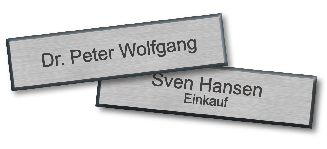 Namensschild grau einzeilig, DRK-Namensschild, Namensschilder selbst  gestalten, individuelle Namensschilder, Namensschild gestickt,  Namensabzeichen